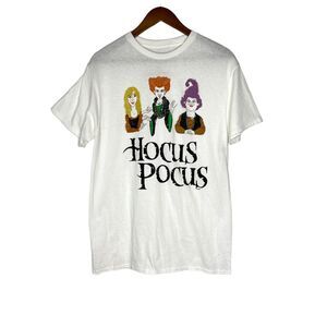 Disney Hocus Pocus White Short Sleeve Shirt Size Medium Women’s